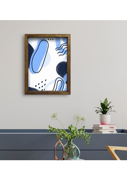 Gift Otel Odası Konseptli Doğal Masif Ahşap Çerçeveli Tablo 45 x 65 cm - 55