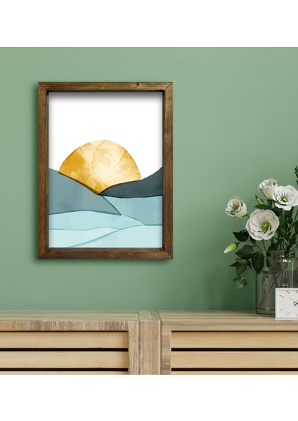 Gift Otel Odası Konseptli Doğal Masif Ahşap Çerçeveli Tablo 45 x 65 cm - 40 fiyatları
