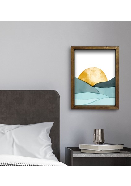 Gift Otel Odası Konseptli Doğal Masif Ahşap Çerçeveli Tablo 45 x 65 cm - 40 fırsatları