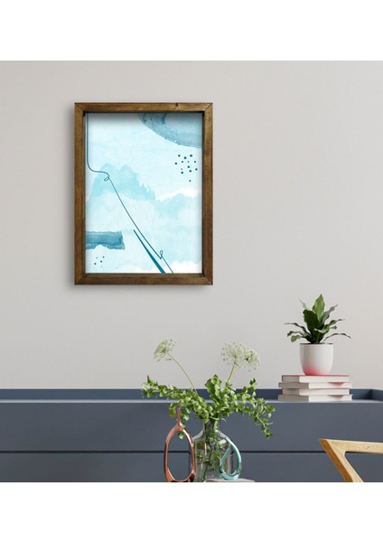 Gift Otel Odası Konseptli Doğal Masif Ahşap Çerçeveli Tablo 45 x 65 cm - 30