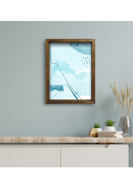 Gift Otel Odası Konseptli Doğal Masif Ahşap Çerçeveli Tablo 45 x 65 cm - 30 modelleri