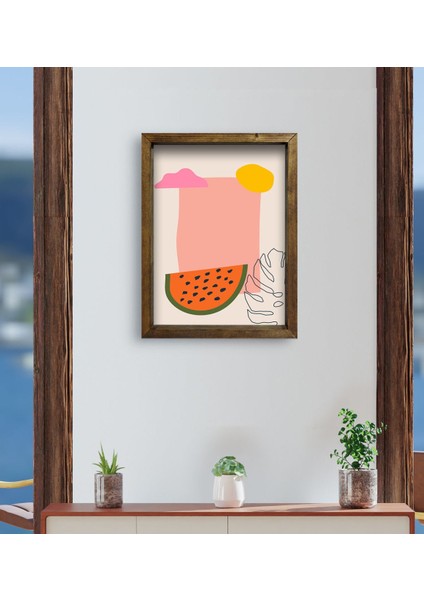 Gift Cafe & Bar & Restaurant Konseptli Doğal Masif Ahşap Çerçeveli Tablo - 55 fırsatları