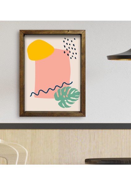 Gift Cafe & Bar & Restaurant Konseptli Doğal Masif Ahşap Çerçeveli Tablo - 54 fiyatları