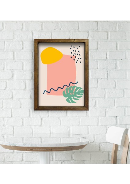 Gift Cafe & Bar & Restaurant Konseptli Doğal Masif Ahşap Çerçeveli Tablo - 54 modelleri