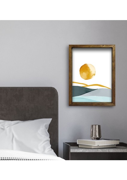 Gift Otel Odası Konseptli Doğal Masif Ahşap Çerçeveli Tablo 45 x 65 cm - 33 fırsatları