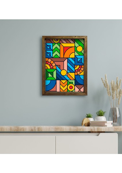 Gift Otel Odası Konseptli Doğal Masif Ahşap Çerçeveli Tablo 45 x 65 cm - 23 modelleri