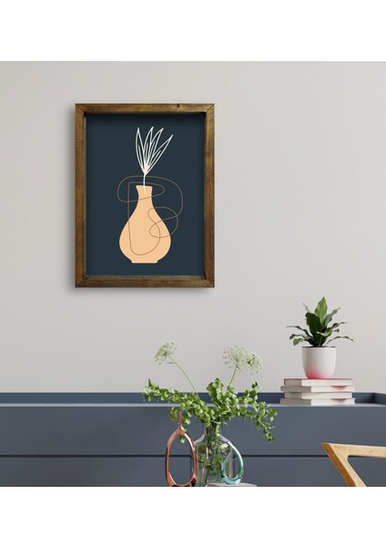 Gift Otel Odası Konseptli Doğal Masif Ahşap Çerçeveli Tablo 45 x 65 cm - 10