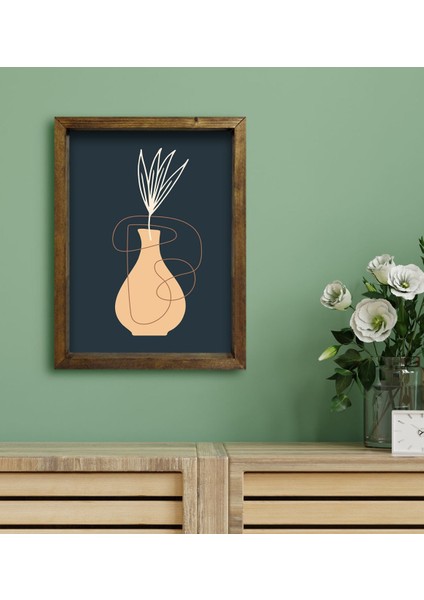 Gift Otel Odası Konseptli Doğal Masif Ahşap Çerçeveli Tablo 45 x 65 cm - 10 fiyatları