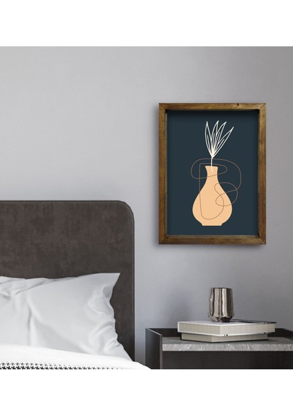 Gift Otel Odası Konseptli Doğal Masif Ahşap Çerçeveli Tablo 45 x 65 cm - 10 modelleri