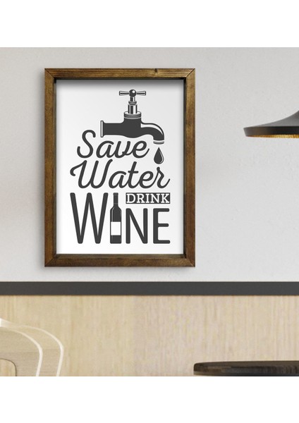 Gift Cafe & Bar & Restaurant Konseptli Doğal Masif Ahşap Çerçeveli Tablo - 29 fiyatları