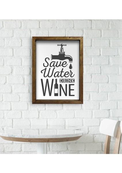 Gift Cafe & Bar & Restaurant Konseptli Doğal Masif Ahşap Çerçeveli Tablo - 29 modelleri