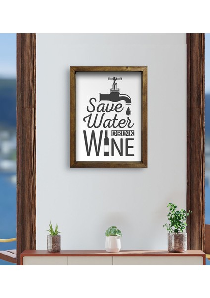 Gift Cafe & Bar & Restaurant Konseptli Doğal Masif Ahşap Çerçeveli Tablo - 29 fırsatları