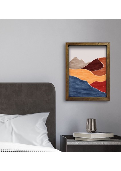 Gift Otel Odası Konseptli Doğal Masif Ahşap Çerçeveli Tablo 30 x 40 cm - 5 fırsatları
