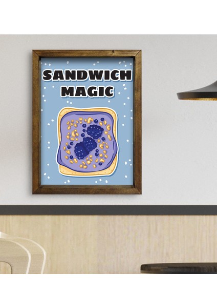 Gift Cafe & Bar & Restaurant Konseptli Doğal Masif Ahşap Çerçeveli Tablo - 6 fiyatları