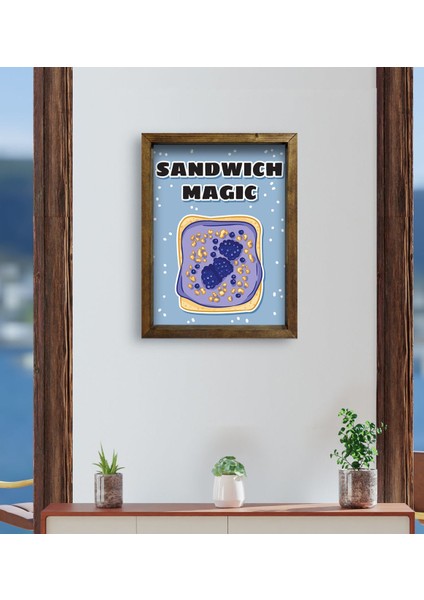 Gift Cafe & Bar & Restaurant Konseptli Doğal Masif Ahşap Çerçeveli Tablo - 6 fırsatları