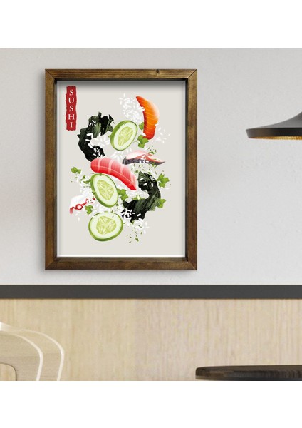 Gift Cafe & Bar & Restaurant Konseptli Doğal Masif Ahşap Çerçeveli Tablo - 1 fiyatları