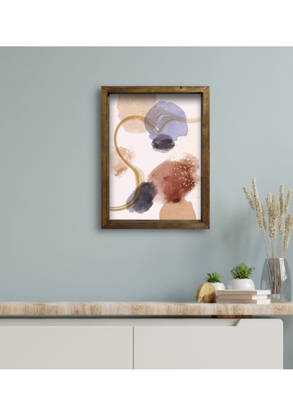 Gift Otel Odası Konseptli Doğal Masif Ahşap Çerçeveli Tablo 45 x 65 cm - 64 modelleri