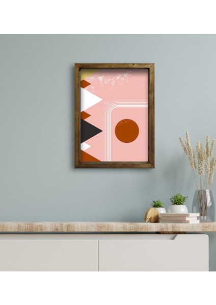 Gift Otel Odası Konseptli Doğal Masif Ahşap Çerçeveli Tablo 45 x 65 cm - 67 modelleri