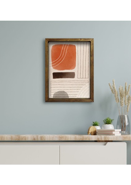 Gift Otel Odası Konseptli Doğal Masif Ahşap Çerçeveli Tablo 45 x 65 cm - 48 modelleri