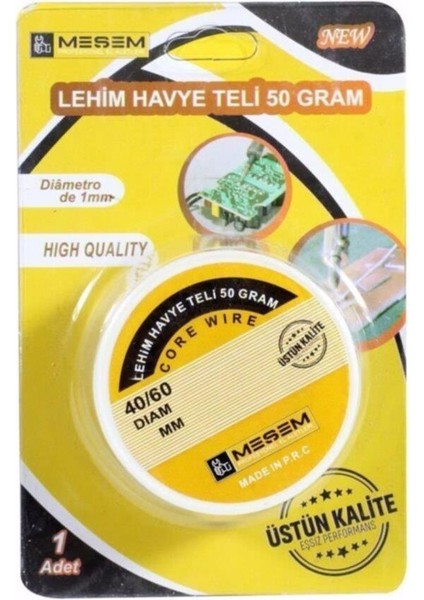 Makaralı Lehim Teli 40/60 Kalay / Kurşun + Lehim Pastası fiyatları