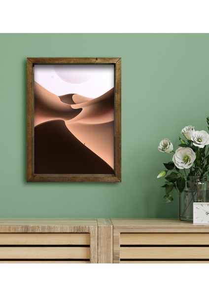 Gift Otel Odası Konseptli Doğal Masif Ahşap Çerçeveli Tablo 45 x 65 cm - 18 fiyatları