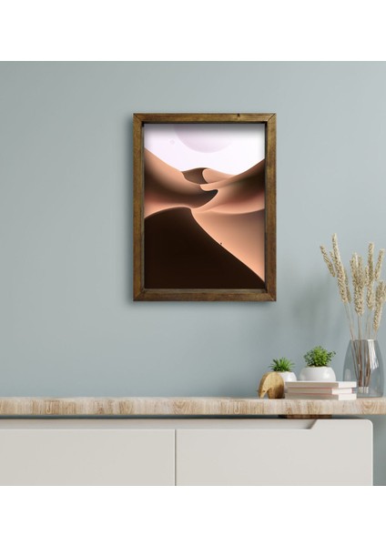 Gift Otel Odası Konseptli Doğal Masif Ahşap Çerçeveli Tablo 45 x 65 cm - 18 modelleri