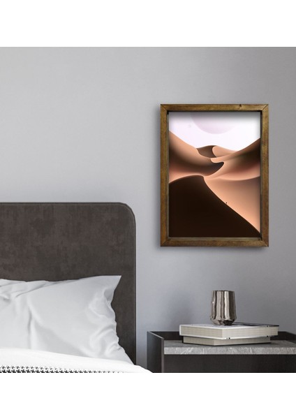 Gift Otel Odası Konseptli Doğal Masif Ahşap Çerçeveli Tablo 45 x 65 cm - 18 fırsatları