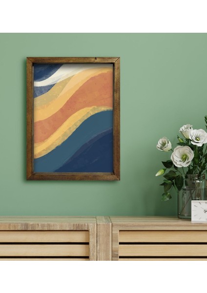 Gift Otel Odası Konseptli Doğal Masif Ahşap Çerçeveli Tablo 30 x 40 cm - 16