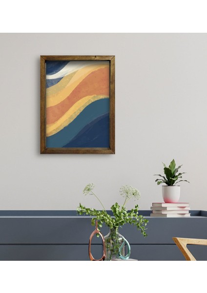 Gift Otel Odası Konseptli Doğal Masif Ahşap Çerçeveli Tablo 30 x 40 cm - 16 fiyatları