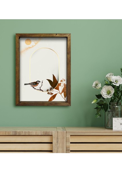 Gift Otel Odası Konseptli Doğal Masif Ahşap Çerçeveli Tablo 45 x 65 cm - 126 fiyatları