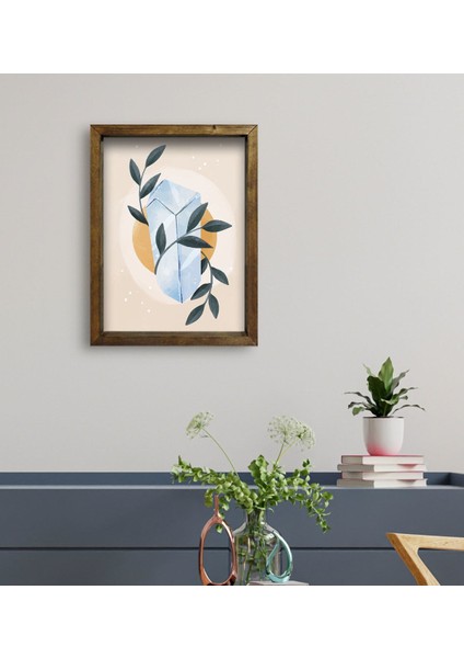 Gift Otel Odası Konseptli Doğal Masif Ahşap Çerçeveli Tablo 30 x 40 cm - 95 fiyatları