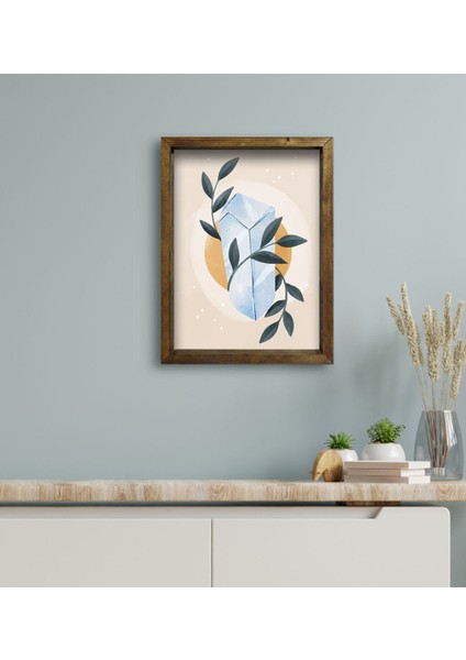 Gift Otel Odası Konseptli Doğal Masif Ahşap Çerçeveli Tablo 30 x 40 cm - 95 modelleri