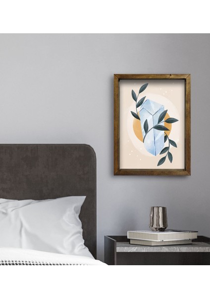 Gift Otel Odası Konseptli Doğal Masif Ahşap Çerçeveli Tablo 30 x 40 cm - 95 fırsatları