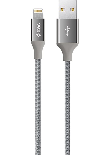AlumiCable iPhone Uyumlu Şarj Kablosu - Uzay Grisi 2DK16UG