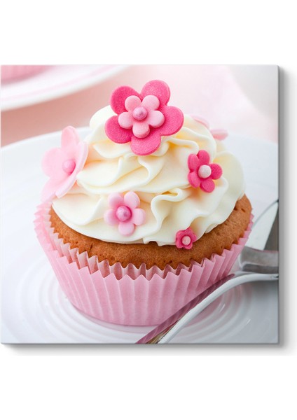 Cupcake Pembe Tablo