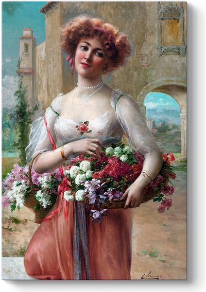 Emile Vernon - Güzel Kadın Tablosu