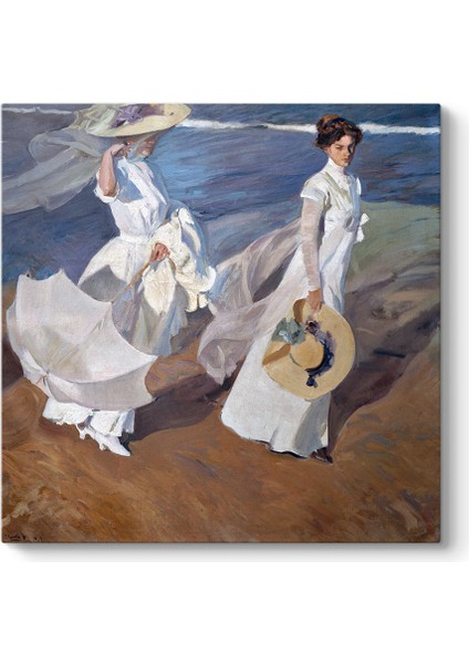 Joaquin Sorolla - Walk On The Beach Tablosu