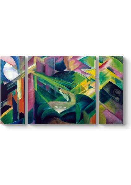 Franz Marc - Deer Monastery Garden Tablosu