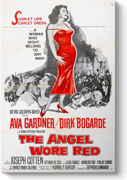 Ava Gardner - The Angel Wore Red Tablosu