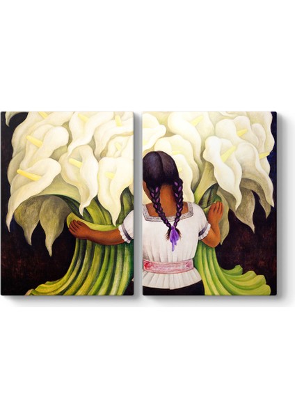 Diego Riviera - Vendedora De Flores Tablosu