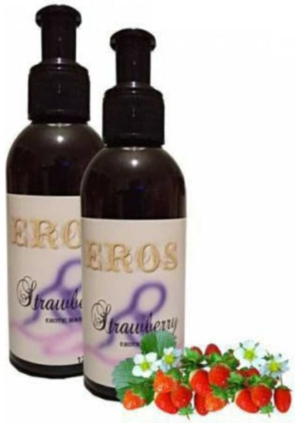 Strawberry Massage Oil 120ML Çilek Kokulu Masaj Yağı 2 Adet