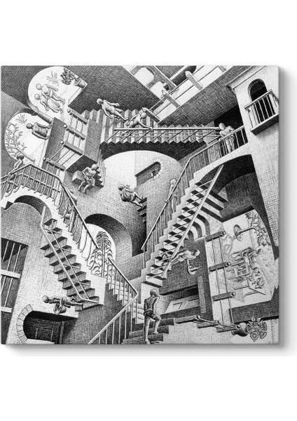 Mc Escher - Relativity 1953 Tablosu