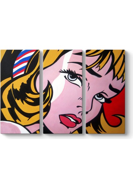 Roy Lichtenstein - Crying Girl Tablosu