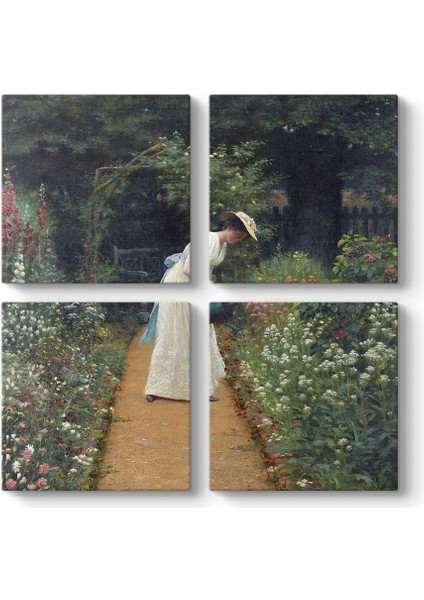 Lord Frederick Leighton - My Ladys Garden Tablosu