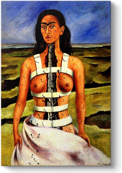 Frida Kahlo - The Broken Column Tablosu