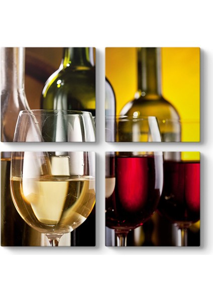 Şarap Kadehleri ve Şişeler Tablosu