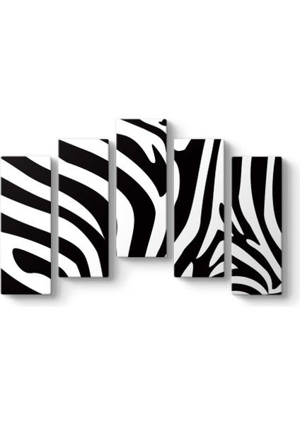 Zebra Deseni Vektörel Tablo