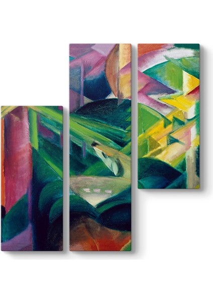 Franz Marc - Deer Monastery Garden Tablosu