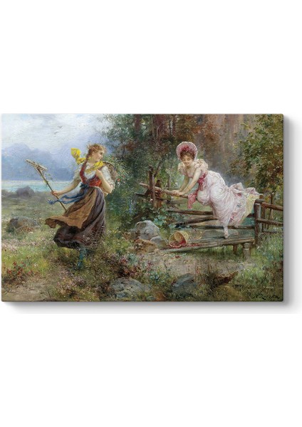Hans Zatzka - The Berry Picker Tablosu