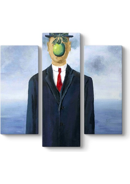 Rene Magritte - The Son Of Man‏ Tablosu